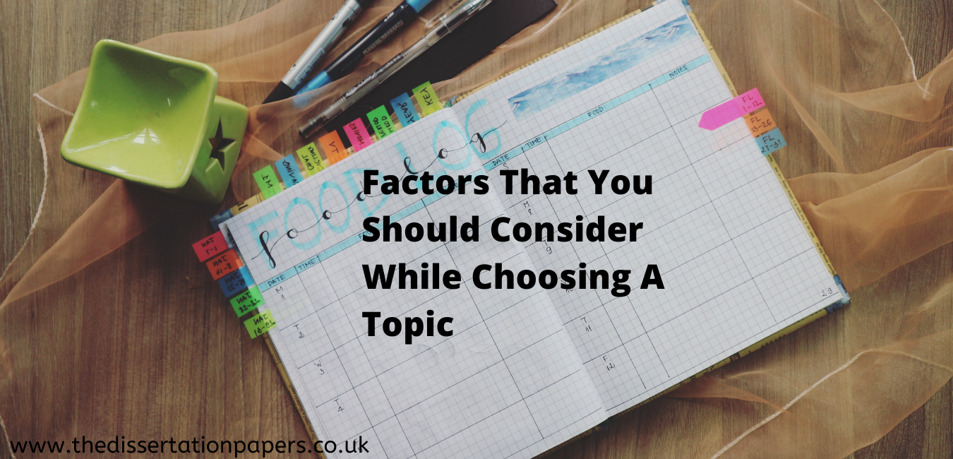 what factors to consider when choosing a research topic